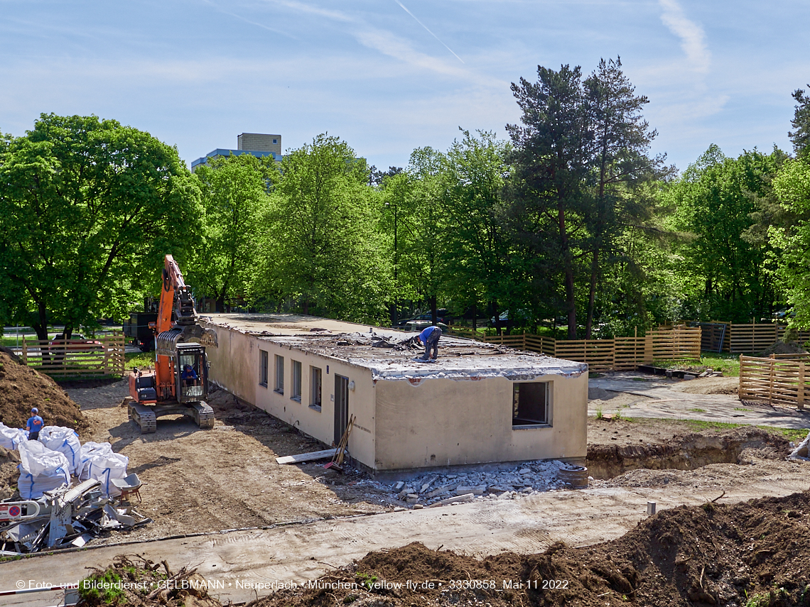 11.05.2022 - Baustelle am Haus für Kinder in Neuperlach